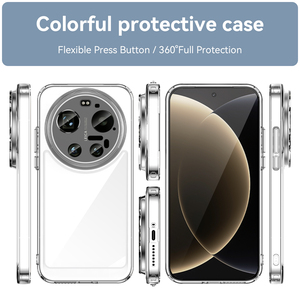 Custodia Trasparente per Xiaomi 17 <span class=keywords><strong>Ultra</strong></span>, Anti-Graffio con Bordo Morbido in TPU + Cover Posteriore Rigida in Acrilico per Xiaomi Mi 17 <span class=keywords><strong>Ultra</strong></span> - Product Image 2