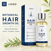 Sérum Capillaire Croissance Cheveux Personnalisé au Logo, Romarin, Biotine, Menthe Poivrée, Anti-Chute, Soin Hydratant du Cuir Chevelu, Formule Qualité Salon
