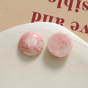 Nouvelles breloques rondes plates irrégulières de 20 mm en résine effet crème glacée, patchs <span class=keywords><strong>bouton</strong></span> pour boucles d'oreilles, pinces à cheveux et accessoires de décoration - Product Image 4