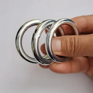 Most popular yellow zinc bent metal d ring