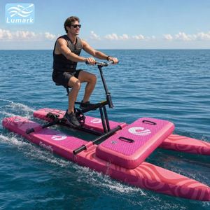 Vélo aquatique SUP à plancher plat 1 place, cadre en aluminium avec plateforme avant pneumatique, profilé pour parc aquatique, portable, de Chine Lumark - Product Image 1