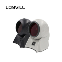 Escáner de Código de Barras de Sobremesa LONVILL con Múltiples Interfaces USB y Puerto de Teclado Serial para Comercios Minoristas y Tiendas de Conveniencia
