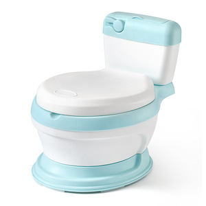 Siège de toilette pour l'apprentissage de la propreté pour garçons et filles, avec couvercle et coussin doux pour une utilisation facile et un positionnement confortable. - Product Image 2
