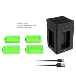 Paquete de batería de controlador recargable con cargador para <span class=keywords><strong>Xbox</strong></span> Series S/X Controlador inalámbrico Cargador de batería Base de carga - Product Image 1