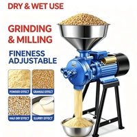 Moulin à grains humide et sec haute efficacité, faible bruit, pour usage domestique et commercial, pour farine fine, maïs, soja, arachides, épices
