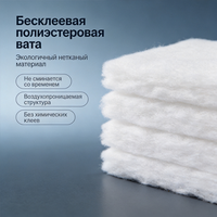 Ouate polyester thermocollée 100 GSM légère en rouleau pour entoilage de vêtements, rembourrage et doublure de veste thermique