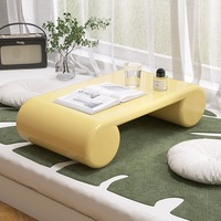 Table basse style tatami couleur crème, table d'appoint minimaliste pour baie vitrée, petite table à thé, table basse moderne, table Kang, table tatami