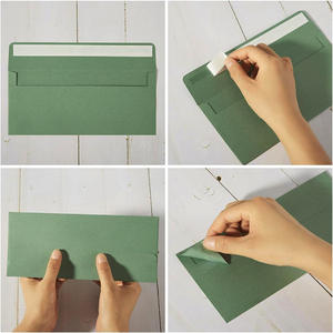 High Quality Custom Instock Greeting Card <strong>Envelope</strong> US Standard Self-adhesive Mailing Green Color Paper <strong>Envelope</strong> - Product Image 4