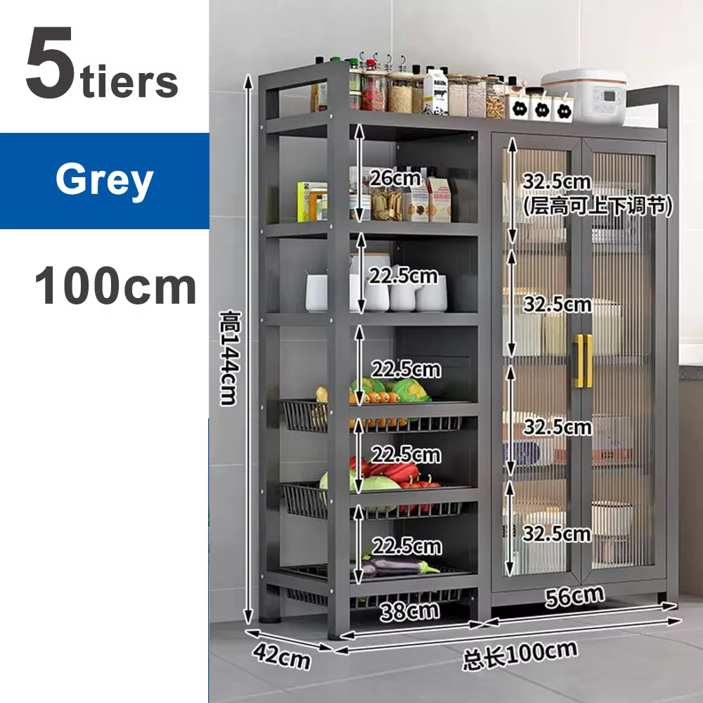 Gris/5 niveaux--100cm