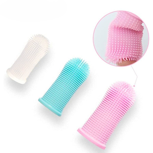 Brosse à dents pour animaux de compagnie en silicone souple, protège-doigts pour chats et chiens, soin des gencives, nettoyage des dents, 6 couleurs, facile à utiliser - Product Image 3