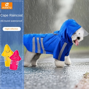 Impermeable <span class=keywords><strong>para</strong></span> <span class=keywords><strong>Perros</strong></span> con Capucha, Chaqueta Impermeable Reflectante de Dos Patas con Orificio <span class=keywords><strong>para</strong></span> Correa <span class=keywords><strong>para</strong></span> <span class=keywords><strong>Perros</strong></span> Pequeños y Medianos - Product Image 2