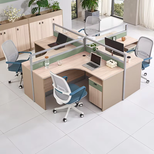 Sistema <span class=keywords><strong>de</strong></span> Divisiones Flexibles <span class=keywords><strong>para</strong></span> Oficina con Escritorio Modular en Forma <span class=keywords><strong>de</strong></span> L, Soluciones <span class=keywords><strong>de</strong></span> Mesa <span class=keywords><strong>de</strong></span> Oficina <span class=keywords><strong>para</strong></span> Empleados y Escuelas - Product Image 2