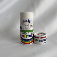 Tube en papier de luxe haut de gamme, écologique, recyclable, fait main, pour parfum solide, cosmétiques et baume à lèvres