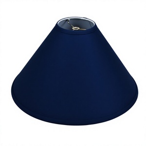 Pantalla de Lámpara de Lino Azul Marino Empire de 5"x18"x11" con Accesorio Spider para Decoración del Hogar, Dormitorio, Vestíbulo de Hotel, Habitación de Hotel - Product Image 1