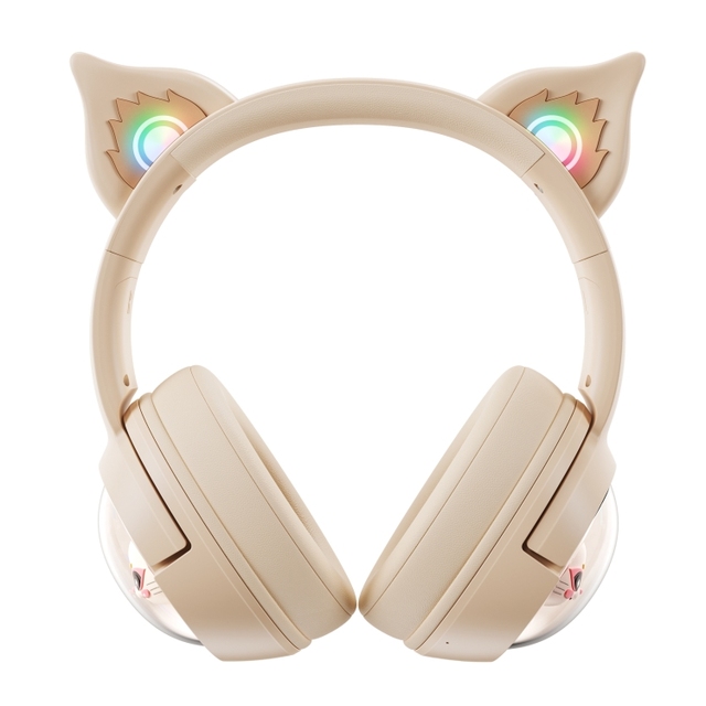 Newest Design B5 Cat Ear Design LED Gradient Light Wireless Headset USB-C / Type-C Gaming HiFi Earphone Headsets Headphone