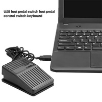 Souris de clavier d'ordinateur programmable de commutateur de pied de pédale d'USB pour le contrôle de jeu vidéo