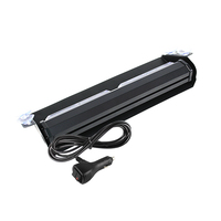 Feu de signalisation d'urgence à LED COB bleue 12V-24V pour pare-brise de voiture, clignotant stroboscopique pour rénovation/amélioration