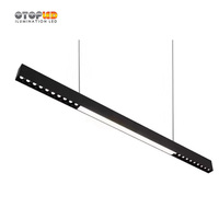 Lampu Liner LED Suspensi Permukaan Atas dan Bawah Perlengkapan Pencahayaan Linear Proyek Kantor Modern Obral