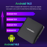Android 14 Amlogic S905L3 TV Box de Cuatro Núcleos, Reproductor Multimedia 4K UHD con WiFi Dual, Decodificador