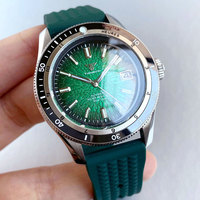 Nouvelles montres mécaniques de plongée NH35A, motif tasse à thé, cadran avec date, verre saphir bombé, Tandorio 10ATM, horloge classique, marques luminescentes