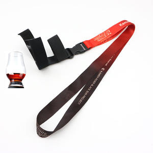 Bottiglia <span class=keywords><strong>di</strong></span> birra in vetro per <span class=keywords><strong>vino</strong></span> senza mano con cinturino elastico per personalizzazione del collo a colori stampa a sublimazione cordino - Product Image 1