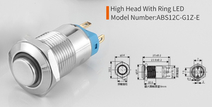 מתכת אור 1 לא 4 סיכה פליז ניקל לרסק כוח תאורה 12v 220 ראש גבוה 12v ראש גבוה 12 מ "מ - Product Image 5