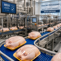 Poulet entier congelé halal de qualité supérieure, abattu à la main, nettoyé et désossé, pour la vente au détail et la vente en gros