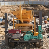 Foreuse pneumatique puissante pour puits d'eau, 400 m, pour roche dure, montée sur chenilles, perceuse rapide pour forages, machine robuste pour le forage d'eau