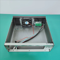 Mini NUC ITX Motherboard Casing Kecil 8 Port Multi-Serial COM Rak Kontrol Industri yang Dapat Dipasang di Dinding Server Otomasi Portabel dengan Kipas