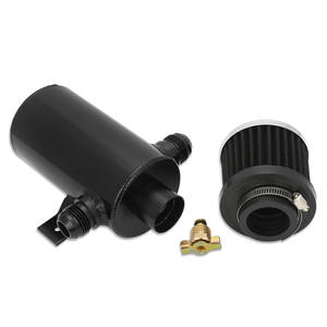 Alumínio 0.75L <span class=keywords><strong>3</strong></span>/8 "dreno válvula óleo captura pode tanque 10AN 2 portas com filtro de respiro perplexo - Product Image 4