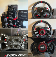 Set de Pedales de Simulador de Carreras Hidráulico Simagic P1000-RS de Fábrica Pedales Metálicos para Videojuegos de Carreras Accesorios de Juego