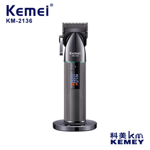 Cortadora de Pelo Eléctrica Kemei KM-2136, Profesional, de Grado Salón, Cuerpo Metálico, Batería de Iones de Litio, Motor con Escobillas de 7000-9000 rpm - Product Image 5