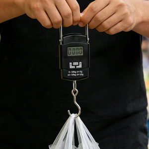 High-precision portable <b>electronic</b> <b>scale</b>, handheld hook <b>scale</b>, spring <b>scale</b>, small portable weighing instrument for home use. - Product Image 2