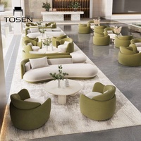 Comptoir de vente pour hall d'hôtel, magasin de vêtements, salon d'appartement, espace de détente, ensemble de canapé et de chaises de réception pour loisirs