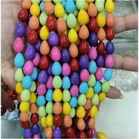 Perles en verre colorées en forme de goutte d'eau, rouge corail, arc-en-ciel, vert foncé, pour la fabrication de bijoux, 9x13mm, 30 pièces/brin