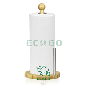 Usage domestique cuisine salle de bain papier toilette <span class=keywords><strong>support</strong></span> debout bambou papier bois rouleau de papier de soie porte-serviettes - Product Image 1