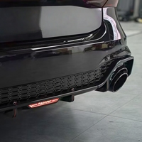 Nouveau kit de carrosserie diffuseur arrière pour Audi A7 2019-2022 Mise à niveau de style RS7 avec fixation à clipser et finition noire brute