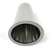 Filtre conique personnalisé en acier inoxydable 304 316 316L, maille perforée, élément filtrant tubulaire, 25 30 40 50 60 microns
