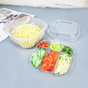 Mì lạnh đóng gói riêng trái cây cắt salad Pudding hai lớp và sáu lưới phân vùng khay bên trong PP/hộp đựng thức ăn cho thú cưng - Product Image 1