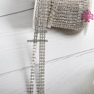 ब्राइडल पहनने और कपचर के लिए <span class=keywords><strong>3</strong></span> मिमी/एस 12 पत्थरों के साथ 2/<span class=keywords><strong>3</strong></span>-पंक्ति गैंडे - Product Image 4