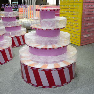 Tienda de dulces moderna personalizada, góndola rosa, estante de exhibición de dulces, tienda de muebles, dulces con caja de acrílico - Product Image 1