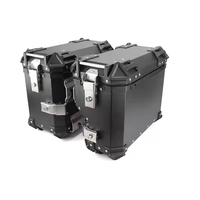 Accessoires moto 38l Boîte latérale noire étanche en alliage d'aluminium de haute qualité pour moteur