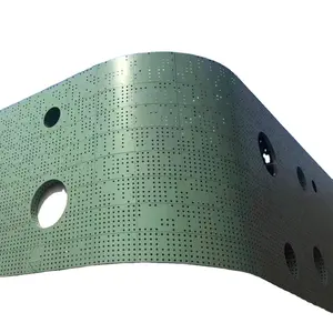 Decorative Wall Metal Facade Perforated Panel Curtain Wall For Architectural Insulated Aluminum Veneer