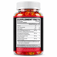 Gummies Énergisantes Maca Lifegarden avec Extrait d'Herbe Cornée de Chèvre pour Adultes – Stimule la Vitalité Sexuelle et la Santé Rénale – Formule Unisexe