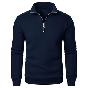 <span class=keywords><strong>Felpa</strong></span> con Cappuccio Oversize da <span class=keywords><strong>Uomo</strong></span> Autunno-Inverno con Mezza Zip e Collo Alto, 100% <span class=keywords><strong>Cotone</strong></span>, Trendy per Tutte le Stagioni # RL-1234 - Product Image 2