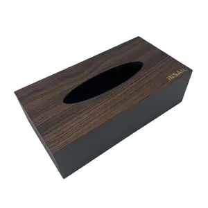 Rectangle Wood Facial Tissue Paper Box Cover Holder for Bedroom Dressers Night Stands Home tissue box