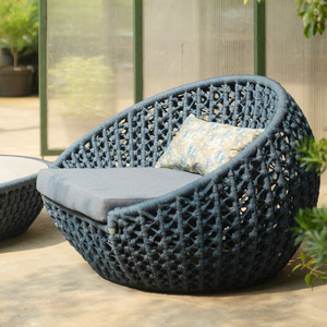 Chất Lượng Cao Khách Sạn Hiện Đại Sợi Dây Thừng Đồ Nội Thất Ngoài Trời Sang Trọng Vải Không Thấm Nước Sân Vườn Patio Mây <span class=keywords><strong>Sofa</strong></span> Cho Vườn Bộ - Product Image 1