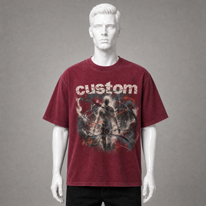 T-Shirt Oversize in Cotone 100% Traspirante, Stile Vintage con Stampa DTG, Maglietta Casual - Product Image 3