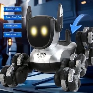 <span class=keywords><strong>Robot</strong></span> chien mécanique électrique télécommandé transfrontalier à huit roues, avec fonctions de cascades, commande vocale intelligente et bras oscillant pour l'escalade - Product Image 4