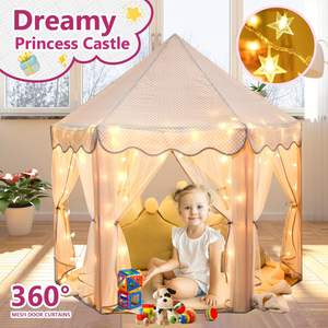 Carpa de Juego Portátil para Niñas, Casa de Juegos Interior y Exterior, Castillo de Fantasía para Niños, Carpa de Juego Portátil para Niños - Product Image 3